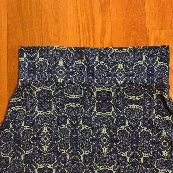 LuLaRoe blue flare skirt, xl - Picture 2 of 8